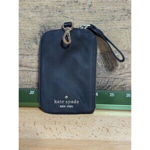 Kate spade chelsea Black card case ID Wallet lanyard